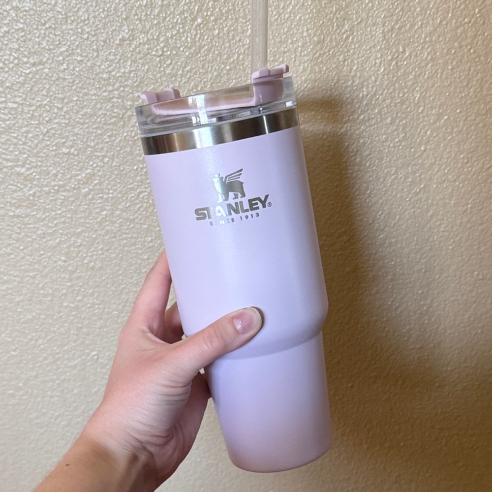 Stanley Soft Pink Travel Tumbler with Straw